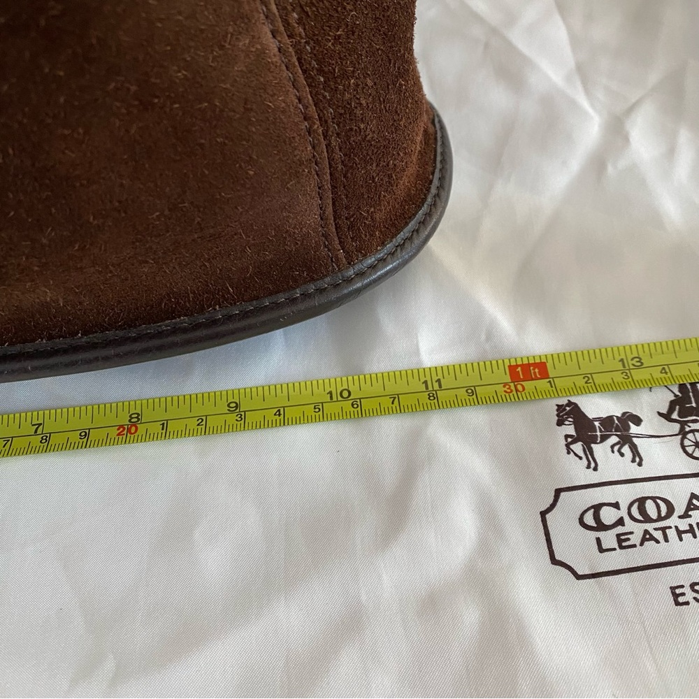 Coach brown suede and leather Berkeley backpack - Picture 10 of 13